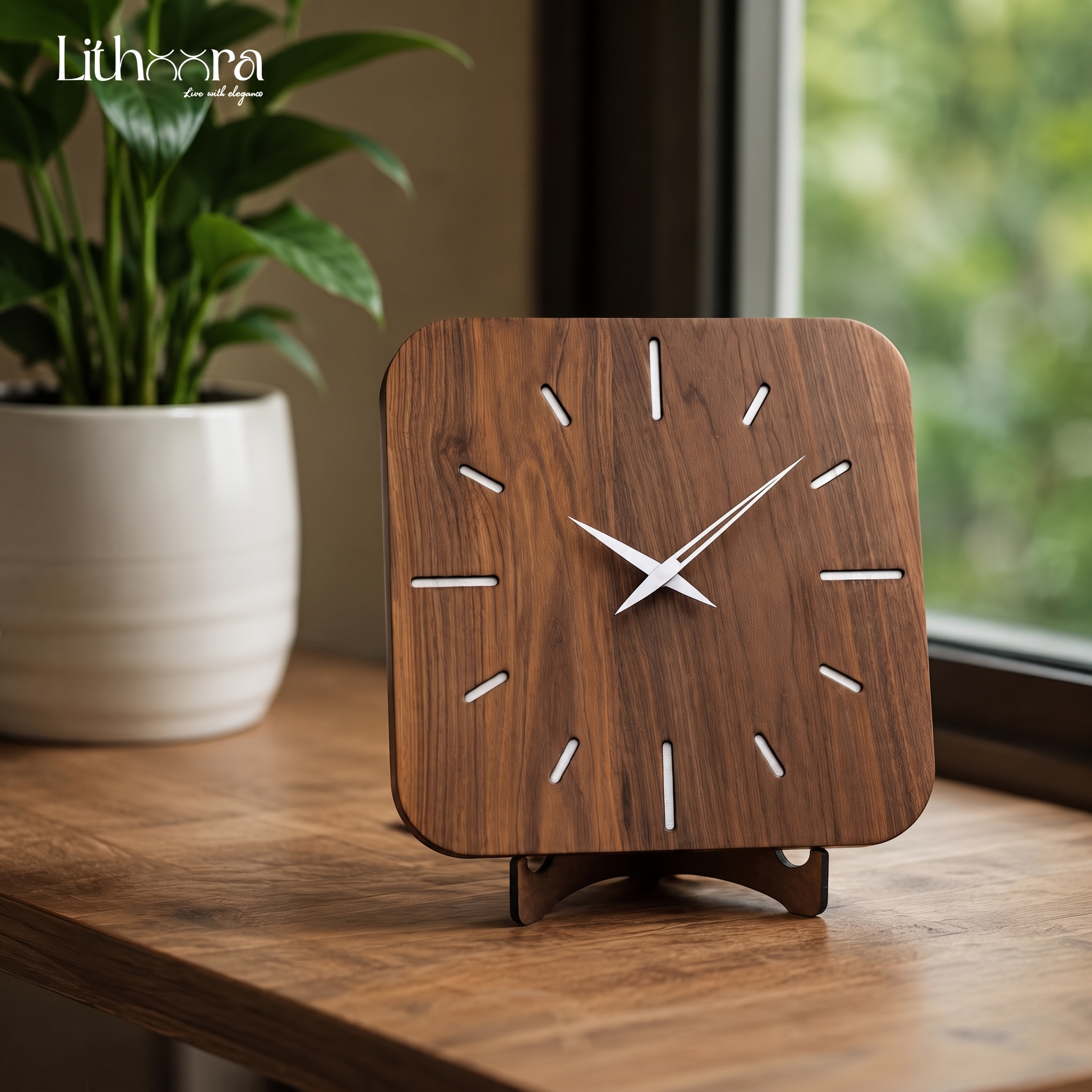 Wood Table Clock