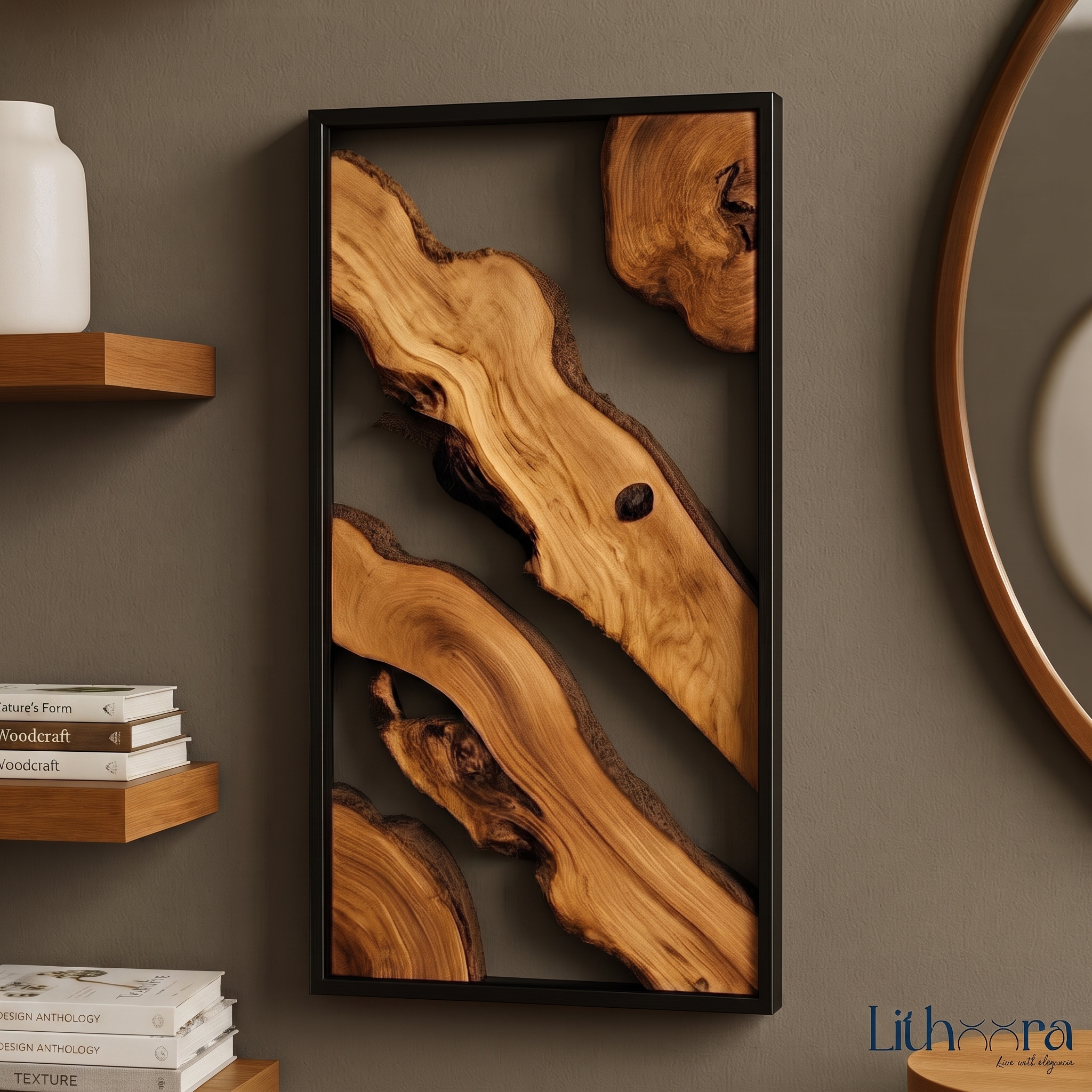 Live-Edge River Wall Art
