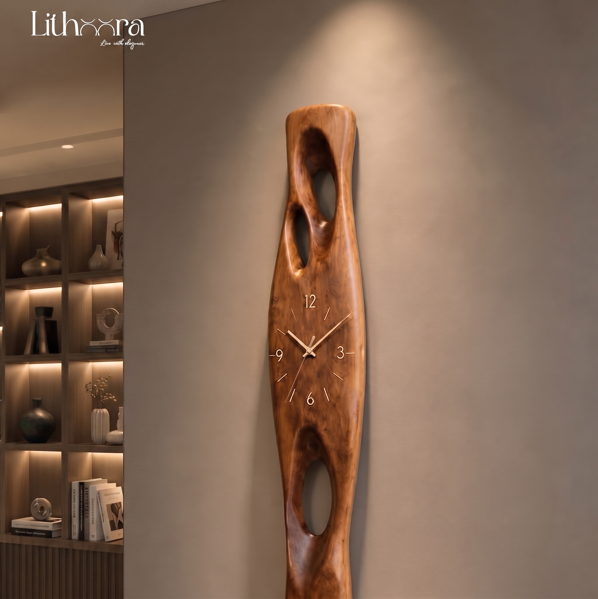 Sculpted Organic Wall Clock