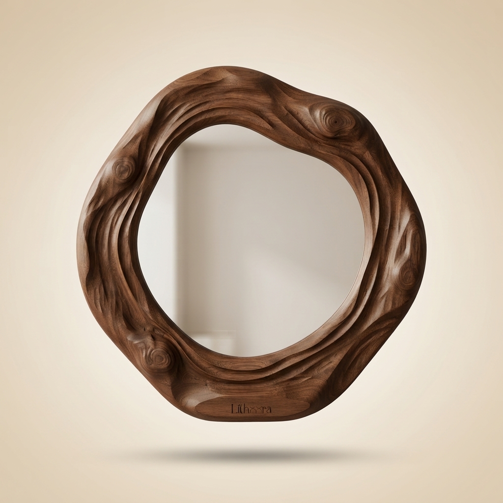 Organic Round Mirror