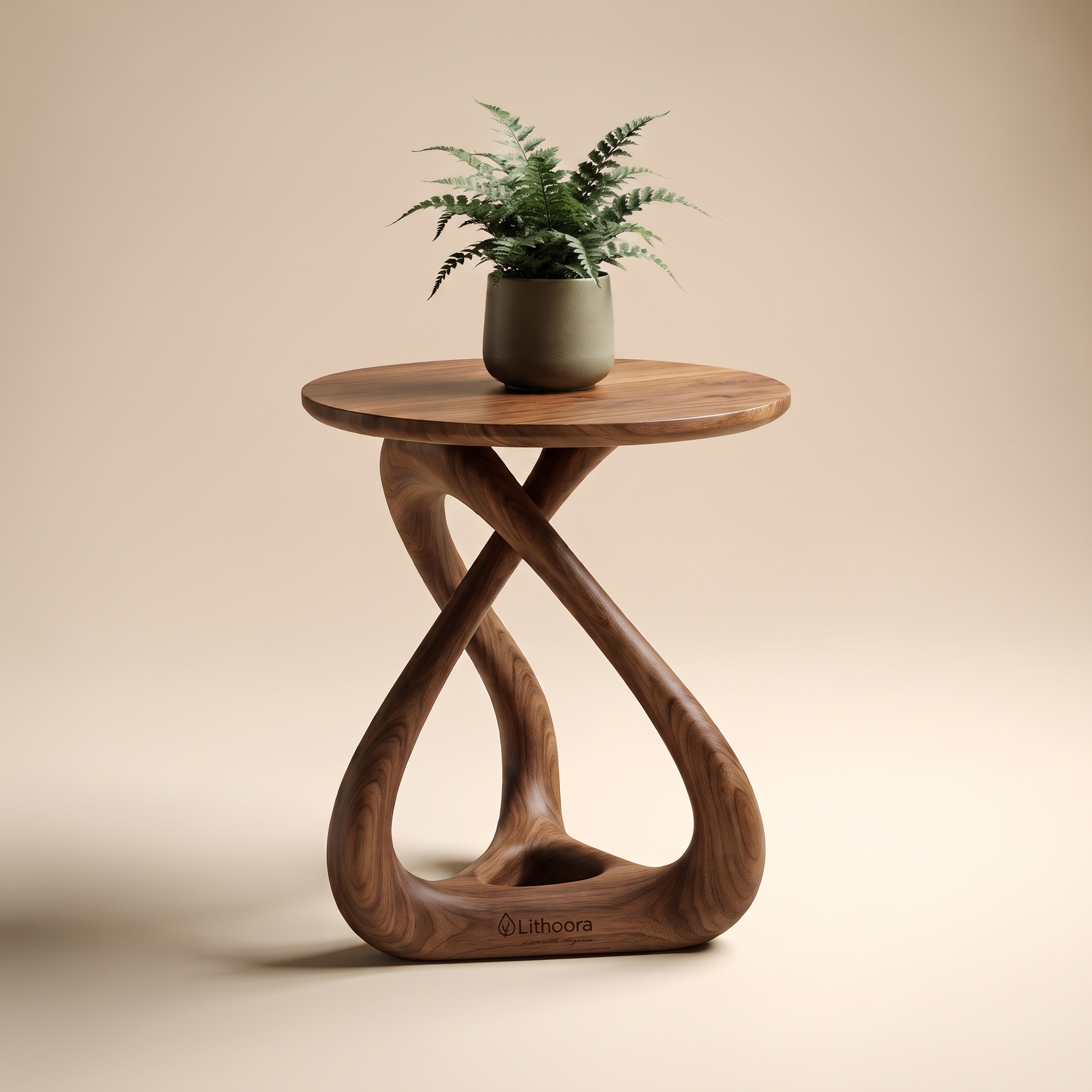 Twist-Leg Side Table