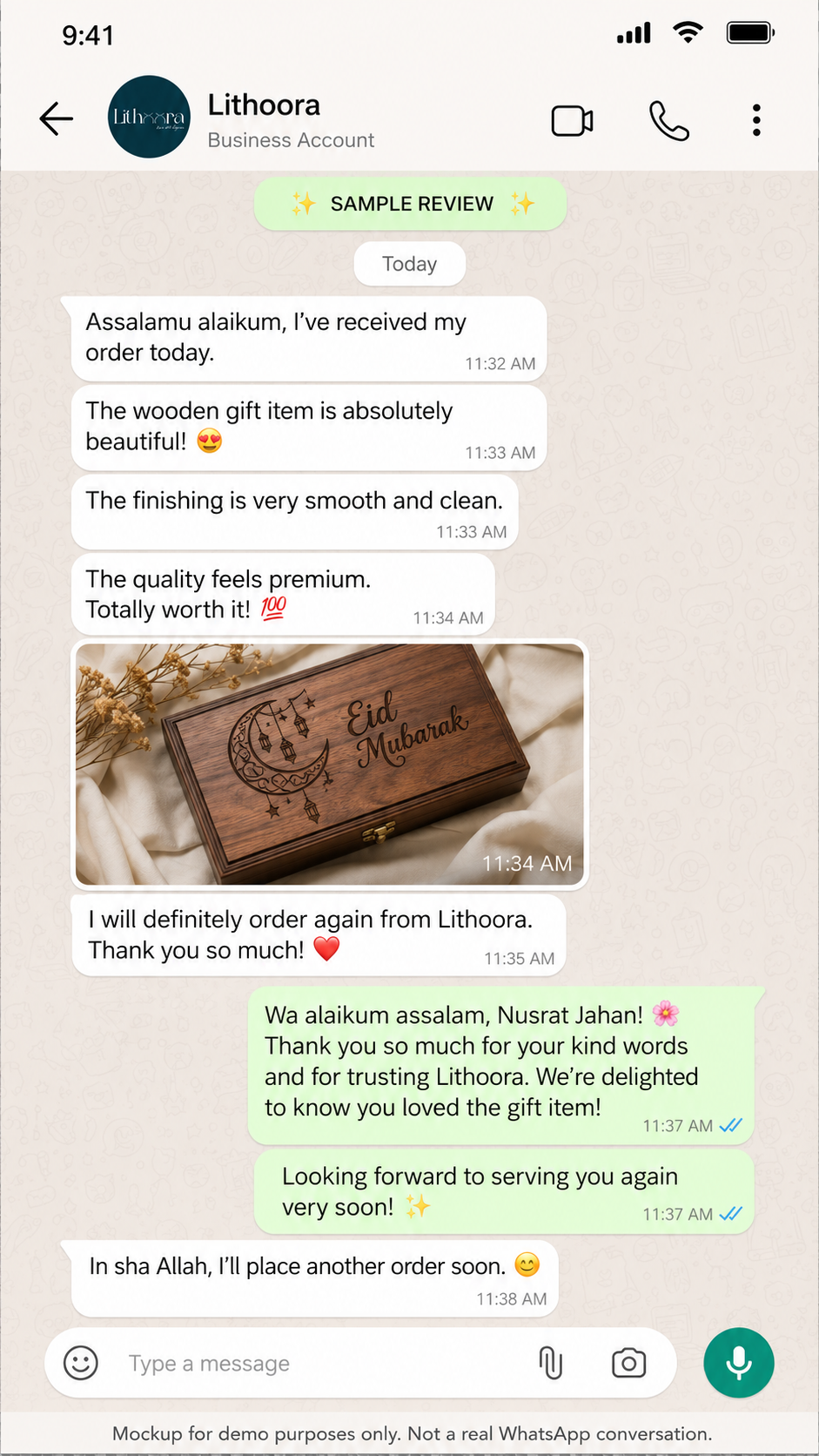 Customer review from Other